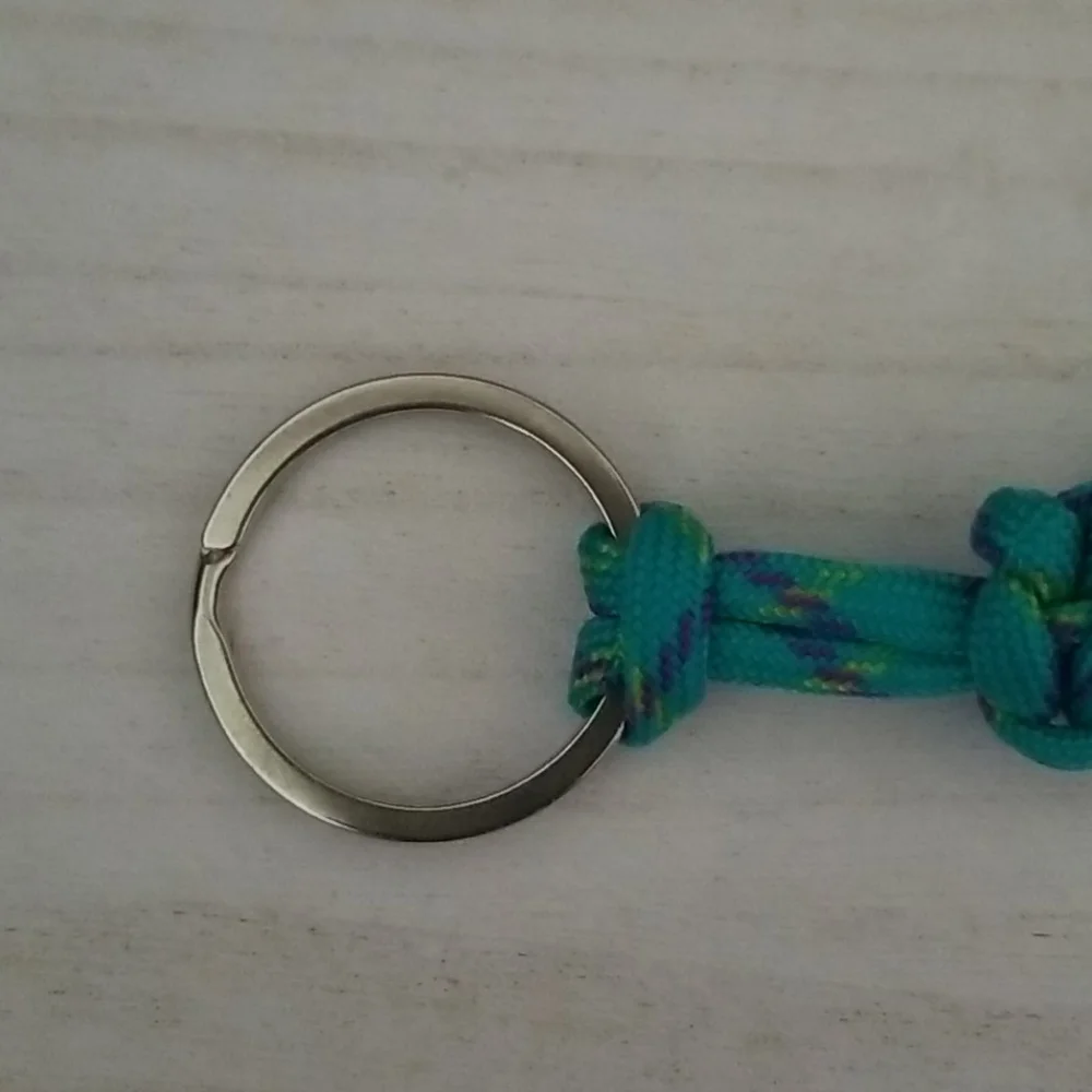 Blue Paracord Keychain